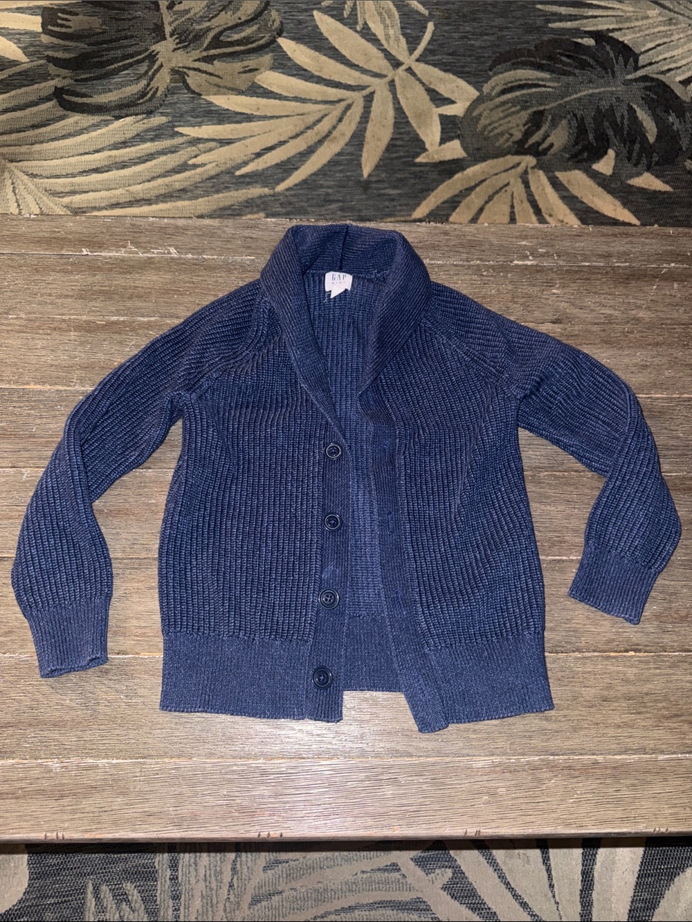 Kids GAP Navy blue s Shawl Collar Cardigan Sweater